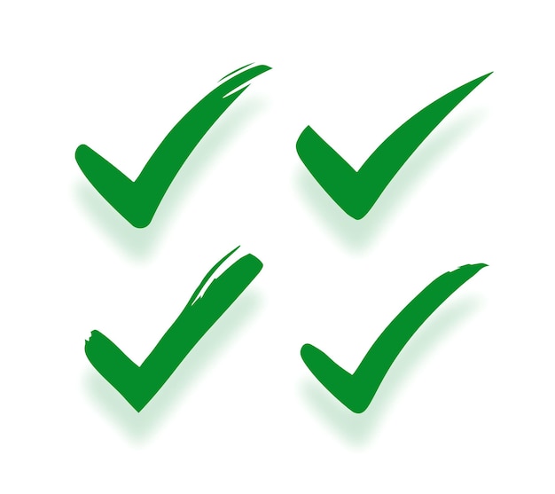 four checkmarks